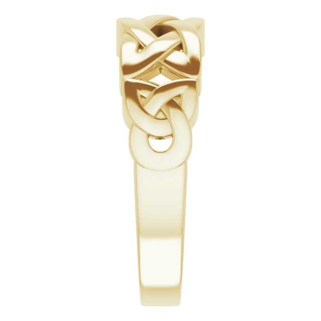 Men's Celtic Ring - 14k Gold (Y, W, R), Platinum, Sterling Silver