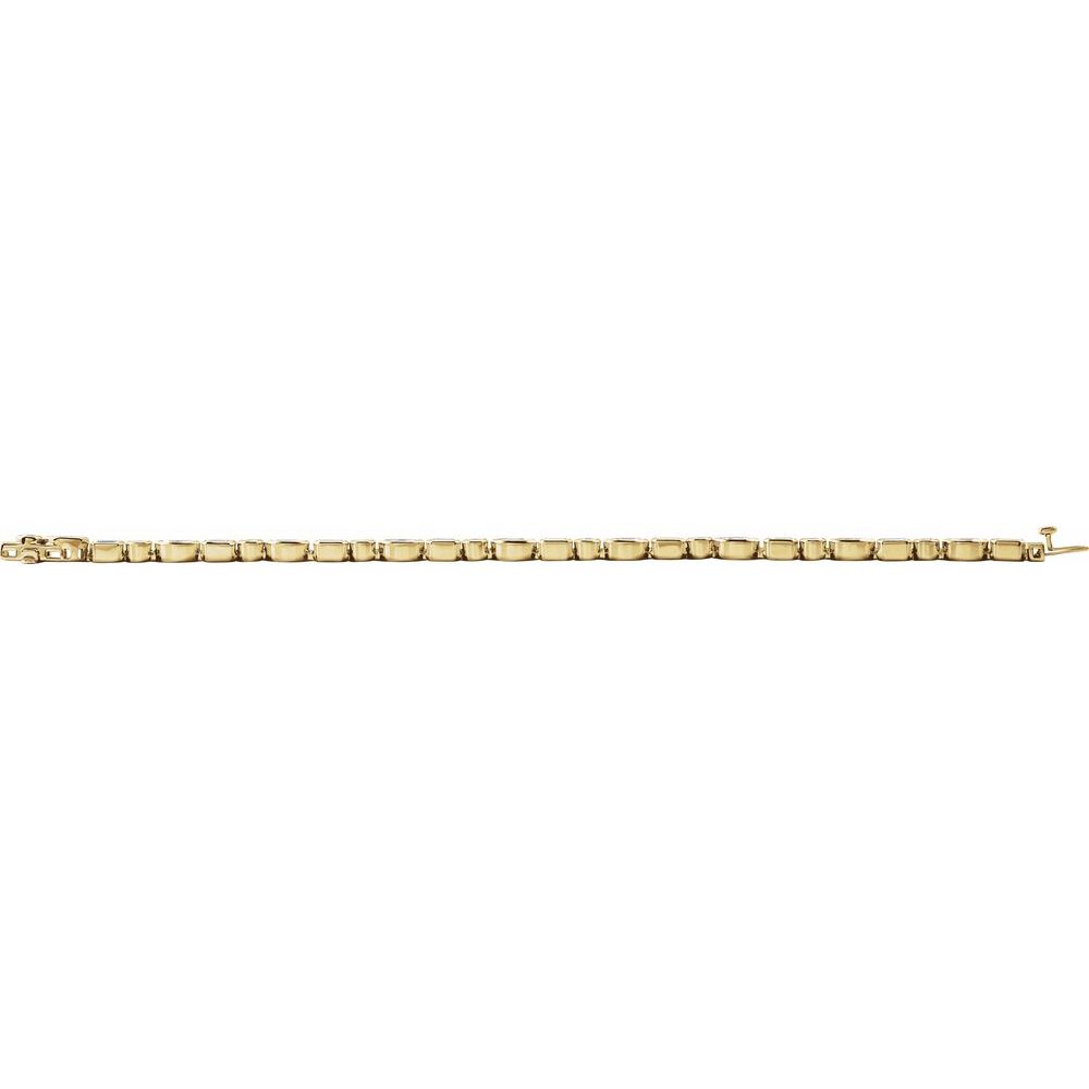 7 1/8 CTW Lab-Grown Diamond 7" Line Tennis Bracelet - 14k Gold (Yellow, White or Rose)