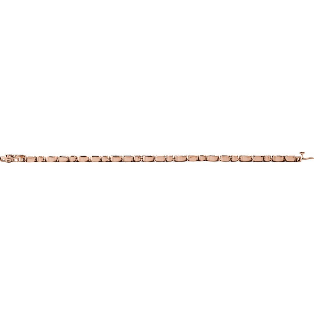 7 1/8 CTW Lab-Grown Diamond 7" Line Tennis Bracelet - 14k Gold (Yellow, White or Rose)