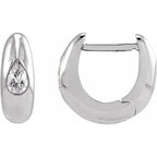 1/3 CTW Lab-Grown Diamond 11.3 mm Hoop Earrings - 14K Gold (Y, W or R) or Sterling Silver