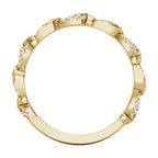 1/5 CTW Natural Diamond Infinity-Inspired Anniversary Band - 14k Gold (Y, R or W)