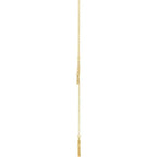 1/5 CTW Natural Diamond Infinity-Inspired Cross 18" Lariat Necklace - 14k Gold (Y, W or R)