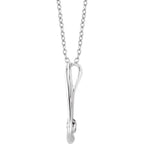 1/6 CTW Natural Diamond Infinity-Inspired 16-18" Necklace - 14k Gold (Y, W or R)