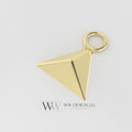 Pyramid Charm - 14k Yellow Gold