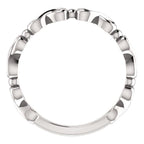 Infinity-Inspired Heart Ring - 14k Gold (Y, W or R), Platinum, Sterling Silver