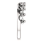 Stackable Crown Ring - Sterling Silver, 14k Gold (Y, W or R), Platinum