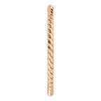 Skinny Rope Band Stackable Ring - 14k, 10k, 18k Gold (Y, W or R), Platinum, Sterling Silver