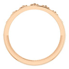 Stackable Crown Ring - Sterling Silver, 14k Gold (Y, W or R), Platinum