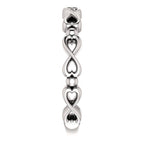 Infinity-Inspired Heart Ring - 14k Gold (Y, W or R), Platinum, Sterling Silver
