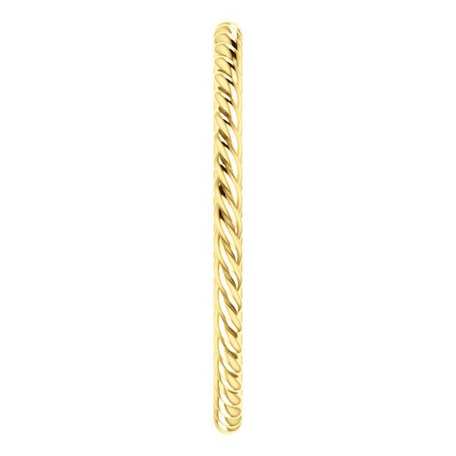 Skinny Rope Band Stackable Ring - 14k, 10k, 18k Gold (Y, W or R), Platinum, Sterling Silver