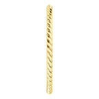 Skinny Rope Band Stackable Ring - 14k, 10k, 18k Gold (Y, W or R), Platinum, Sterling Silver
