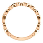 Infinity-Inspired Heart Ring - 14k Gold (Y, W or R), Platinum, Sterling Silver