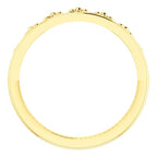 Stackable Crown Ring - Sterling Silver, 14k Gold (Y, W or R), Platinum