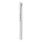 Skinny Rope Band Stackable Ring - 14k, 10k, 18k Gold (Y, W or R), Platinum, Sterling Silver