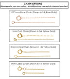 0.03 Ct Long Skinny Cross Pendant Necklace With Natural Diamond Center 28X18Mm - 14K Solid Yellow