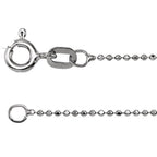 1mm Diamond-Cut Bead 7" Chain Bracelet - 14k Gold (Yellow or White)
