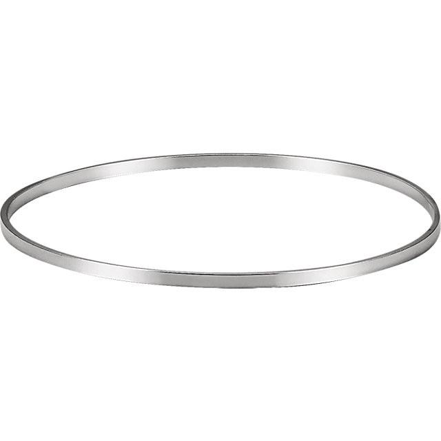 2.25mm Bangle Bracelet - Sterling Silver