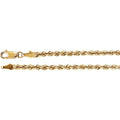 3 mm Rope Chain - 14k Gold (Yellow or White) - WW Design, LLC