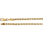 3 mm Rope Chain - 14k Gold (Yellow or White) - WW Design, LLC