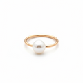 Captive Bead Ring CBR w/ Swarovski Crystal Pearl - 14 ga Hoop - 14k Gold or Platinum