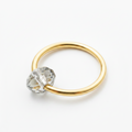 Captive Bead Ring CBR made with GRAY Swarovski Crystal - 16 ga Hoop - 14k Gold or Platinum