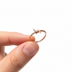 BARBED WIRE Captive Bead Ring CBR - 14k Gold or Sterling Silver