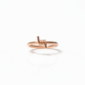 BARBED WIRE Captive Bead Ring CBR - 14k Gold or Sterling Silver