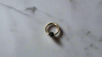 4Mm Obsidian Captive Bead Ring - 16 Ga Hoop 14K Gold (Y W Or R) Sterling Silver Platinum