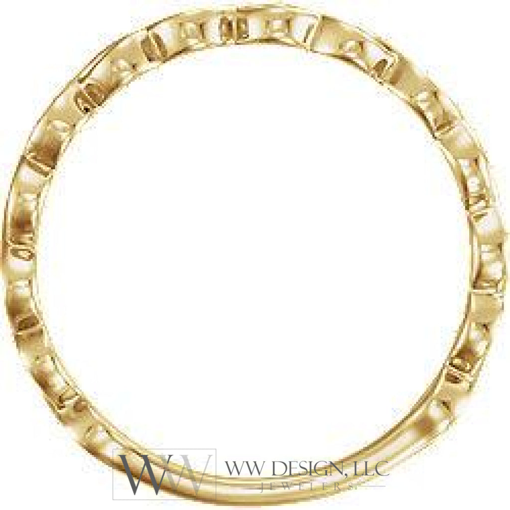 Infinity-Inspired Ring - 14k Gold (Y, W or R), Platinum, Sterling Silver