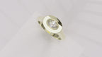 0.33 ctw East-West Sideways Oval Signet Diamond Ring - 14k, 18k (Yellow, White, Rose) Platinum