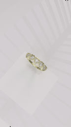 0.75ctw Diamond 5 Heart Ring - 14k, 18k (Y, W, or R), Platinum, Palladium