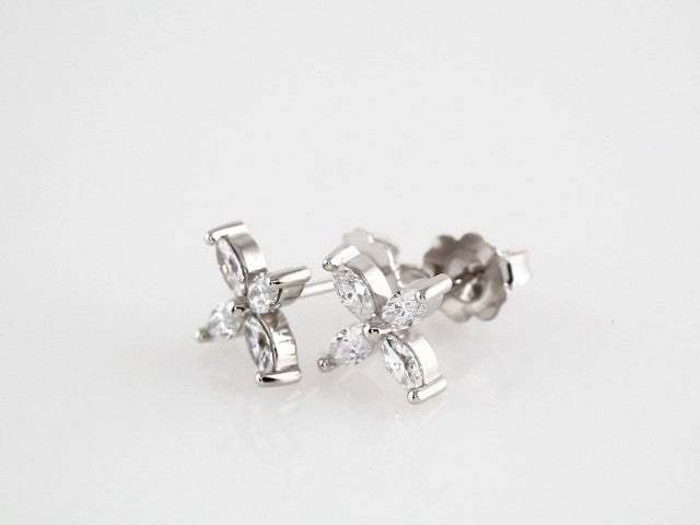 14K Yellow 1/2 CTW Natural Diamond Cluster Earrings