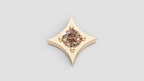 Diamond or Gemstone Twinkle Push-in End for Labret - Gold or Platinum