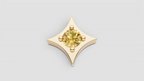 Diamond or Gemstone Twinkle Push-in End for Labret - Gold or Platinum