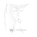Genuine F+ VS DIAMOND Earring Studs Pear 6x4mm 0.66 tcw (each 0.33cts) Post w/ 14k Solid Gold (Yellow, Rose, White), Silver, Platinum Studs - WWDesignJewelers.com