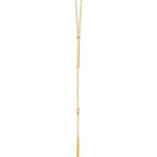 0.06 CTW Diamond Bar Y Necklace 16-18" - 14k Gold (Y or W)