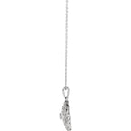 Sterling Silver 1/5 CTW Diamond Granulated Filigree Necklace