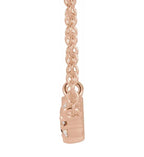 Pink Tourmaline & 0.03 CTW Diamond 16" or 18" Necklace - 14k Gold (Yellow, Rose, or White), Platinum, or Sterling Silver - WWDesignJewelers.com