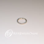 Nose Ring Diamond Cut Sparkly / Cartilage - Gold or Silver - 14 gauge Nose Hoop -VARIETY of Sizes - Earring Helix Tragus Septum Eyebrow Lip Conch
