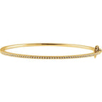 1/2 CTW Natural Diamond Pave 7" Bracelet - 14k Gold (Yellow, White or Rose) wwdesignjewelers.com