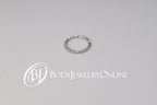 Nose Ring Diamond Cut Sparkly / Cartilage - Gold or Silver - 18 gauge Nose Hoop -VARIETY of Sizes - Earring Helix Tragus Septum Eyebrow Lip Conch