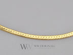 1.5mm Flexible Herringbone Chain 7" Chain Bracelet with Spring Clasp - 14K Yellow Gold