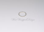 22 gauge Sparkly Diamond Cut Seamless Ring Hoop - 14k, 18k, 22k, 24k Gold (Yellow, White or Rose), Sterling Silver or Platinum