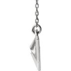 Geometric Bar Necklace 16-18" - 14k Gold (Y, W or R), Platinum, or Sterling Silver