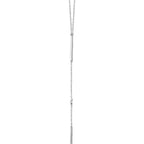 0.06 CTW Diamond Bar Y Necklace 16-18" - 14k Gold (Y or W)