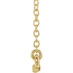 0.07 CTW Petite Diamond Bar Necklace 16-18" - 14k Gold (Y, W or R), or Sterling Silver