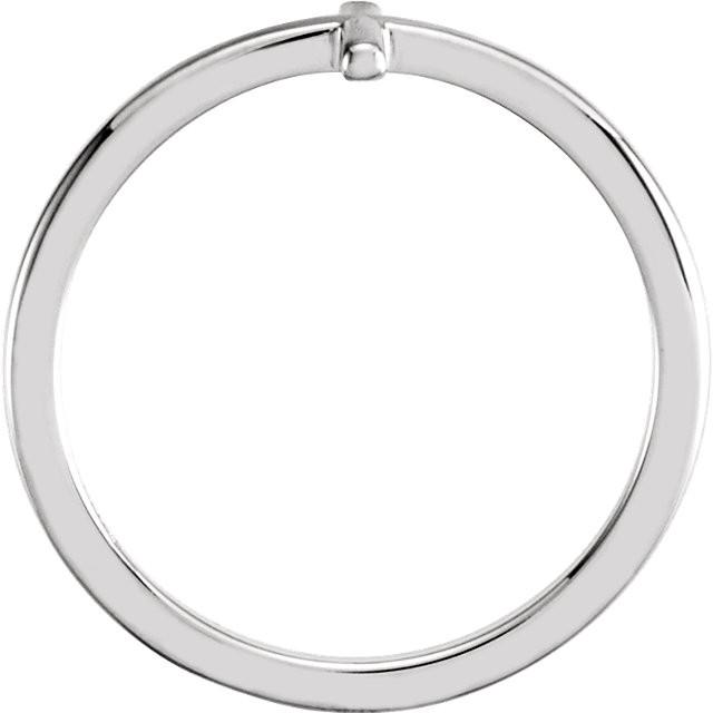 Sideways Cross Ring - Sterling Silver, 14k Gold (Y, W or R)