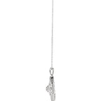 Sterling Silver 1/6 CTW Diamond Granulated Filigree Necklace