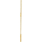 Triangle Necklace 18" - 14k Gold (Y, W or R)