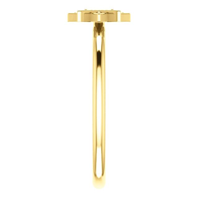 0.04 CTW Diamond Star Ring - Sterling Silver, 14k Gold (Y, W or R), Platinum